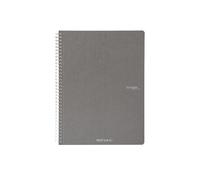 Maxiquaderno Ecoqua original - spiralato - A4 - 90gr - 5mm - 70 fogli - antracit