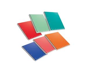 Maxiquaderno Monocromo - A4 - 100 fogli - 80gr - 1 rigo - 4 fori - spiralato - P