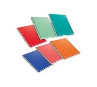 Maxiquaderno Monocromo - A4 - 100 fogli - 80gr - quadretto 5mm - 4 fori - spiral