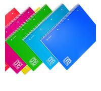 Maxiquaderno One Color PP - A4+- 4mm - 80 fogli - 80 gr - c/fori - conf. da 6 pz