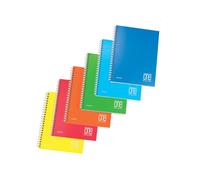 Maxiquaderno One Color - spiralato - s/fori - PPL - A4 - 80 gr - 1 rigo - 80+1 f