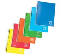 Maxiquaderno One Color - spiralato - s/fori - PPL - A4 - 80 gr - 1 rigo - 80+1 f