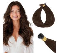 MAXITA I Tip - Extension per capelli umani, 50 g/50 s, colore marrone cioccolato, 56 cm, comode da indossare, invisibili e naturali fusioni a freddo, 100% capelli umani Remy, extension con cheratina