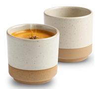 Maxito tazzine caffè in gres da 100 ml set da 2 per amanti del caffè - tazze caffè e espresso - regalo uomo - regalo compleanno