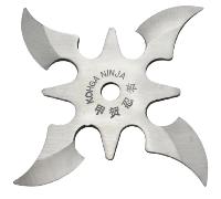 Maxknives NS144 Ninja Shuriken 4 punte acciaio 420 argento