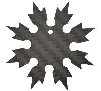 Maxknives Shuriken 8 rami in fibra di carbonio