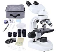 MAXLAPTER Microscopio Binoculare per Adulti e Bambini: Microscopio Composto 40X-1000X con Doppio LED Kit Vetrini Adattatore Telefono Valigetta Portatile per Studenti Uso Lab Casa e Scuola Edu