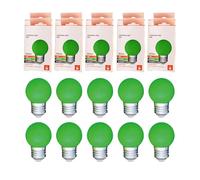 Maxled, Light is Led! Bunte Glühbirnen E27 Außenbereich 1 W Farbige LED Glühbirne 50LM G45 Beleuchtung Birne Bunt Deko Leuchtmittel Birnenform für Außen Innen Hochzeit Weihnachten Party Bar 10er Pack