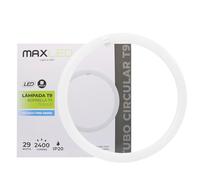 Maxled, Light is Led! LED TUBE T9 Ø40 CM, Ringförmige LED Röhre 29 W Kaltweiß 6500 K 2400LM G10Q Sockel Fassung Hell Leuchtröhre PC Deckenleucht Alternative für Klassische T9-Leuchtstofflampen