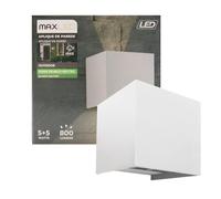 Maxled, Light is Led! Wandleuchten Innen/Außen 10 W alluminio Wandlampe Auf Und Ab Einstellbarer Lichtstrahl 800lm 4000K Neutralweiß Led Außenwandleuchte IP65 Wasserdichte für Treppen Flur Garten