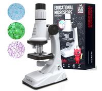 Maxlife Microscopio Bambini MXMS-100 - Kit di Laboratorio Bambini - Microscopio a Luce Trasmissiva Giocattolo - Esperimenti Scientifici per Bambini dai 8 Anni - Set di Accessori per Microscopio