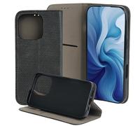 maxlife Smart Magnet Custodia per iPhone 16 Pro Nero 6,3 Pollici - Custodia a Libro con Tasca per Carte - Cover Magnetica con Funzione Stand - Custodia in Similpelle con Telaio Antiurto in TPU