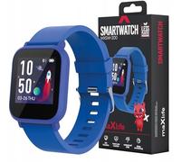 Maxlife smartwatch Kids MXSW-200 Blu App Fit4Kid, 4 modalità sportive, monitoraggio del sonno, muziekbediening, impermeabile IP68, monitoraggio della frequenza cardiaca.