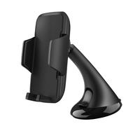 Maxlife Supporto per auto per smartphone universale, fissaggio a ventosa, rotazione a 360, Nero