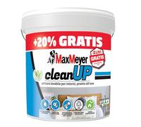 MAXMEYER cleanUP Pittura Lavabile per Interni, Bianco Opaco, Senza Formaldeide, Pronta all'Uso, 12 l