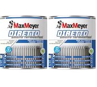 MAXMEYER Diretto Termosifoni Satinato R9010 Bianco 0.5 L (Confezione da 2)