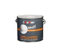 MAXMEYER Fondo a solvente per interni ed esterni Legno e Muro BIANCO 2,5 L