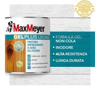 MaxMeyer GELPLUS Impregnante per legno effetto cera all'acqua resistente UV ray
