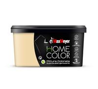 MAXMEYER Home Color Idropittura colorata per interni, Pittura Murale Superlavabile e Igienizzante, Finitura Opaca, Colore Crema 2,5 Litri