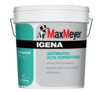 MaxMeyer IGENA Pittura Antimuffa Super Lavabile Bianco per Interni 0,75 4 13 Lt