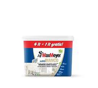 MaxMeyer Pittura per interni Lavabile A+ e priva di formaldeide, formula sbiancante, Subitobianco A+ BIANCO 5 L