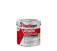 MAXMEYER Smalto a solvente per ferro e legno brillante BIANCO R9010 2 L