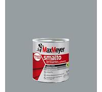 MAXMEYER Smalto a solvente per ferro e legno brillante GRIGIO MEDIO R7040 0,750 L