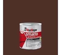 MAXMEYER Smalto a solvente per ferro e legno brillante MARRONE R8016 0,125 L