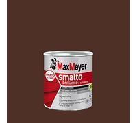 MAXMEYER Smalto a solvente per ferro e legno brillante MARRONE R8016 0,750 L