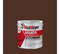 MAXMEYER Smalto a solvente per ferro e legno brillante MARRONE R8016 2 L