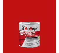 MAXMEYER Smalto a solvente per ferro e legno brillante ROSSO R3020 0,750 L