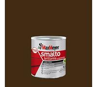 MAXMEYER Smalto a solvente per ferro e legno brillante TESTA DI MORO R8017 0,125 L
