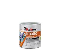 MAXMEYER Smalto a solvente per ferro e legno satinato BIANCO R9010 0,125 L
