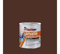 MAXMEYER Smalto a solvente per ferro e legno satinato MARRONE R8016 0,125 L