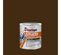 MAXMEYER Smalto a solvente per ferro e legno satinato TESTA DI MORO R8017 0,125 L