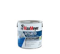 Maxmeyer Smalto All'Acqua Poliuretanico Brillante Bianco 2 L