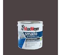 Maxmeyer Smalto All'Acqua Poliuretanico Brillante Marrone 2 L