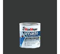 Maxmeyer Smalto All'Acqua Poliuretanico Brillante Nero 0,125 L