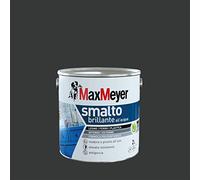 Maxmeyer Smalto All'Acqua Poliuretanico Brillante Nero 2 L