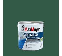 Maxmeyer Smalto All'Acqua Poliuretanico Brillante Verde Scuro 2 L