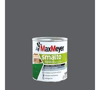 Maxmeyer Smalto All'Acqua Poliuretanico Opaco Grigio Fumo 0,125 L