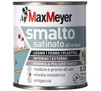 Maxmeyer Smalto All'Acqua Poliuretanico Satinato Bianco 0,125 L
