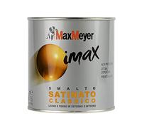 MAXMEYER Smalto satinato a solvente per ferro e legno Imax BIANCO GHIACCIO 0,5 L