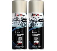 MAXMEYER Spray Antiruggine Brillante R1013 Bianco Perla 0.400 L (Confezione da 2)
