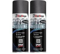 MAXMEYER Spray Antiruggine Ferromicaceo Nero Grafite 0.400 L (Confezione da 2)