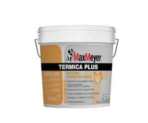 MAXMEYER Termica Plus, Pittura Termica Anticondensa per Interni, Azione Antimuffa Certificata, Bianco, 5 Litri