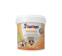 MAXMEYER Thermo Active Aerogel, Pittura Termoisolante per Interni, Antimuffa e Anticondensa Priva di Formaldeide, Bianco, 4 Litri