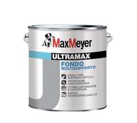 MaxMeyer ULTRAMAX Fondo Multisupporto, Protezione Anticorrosiva, Ottima Copertura, A+ Senza Formaldeide, Bianco, 2,5 Litri