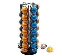 MaxMiuly Supporto per capsule di caffè Nespresso Vertuo Vertuoline (35 pezzi), supporto rotante per capsule di caffè (nero, 35 cialde