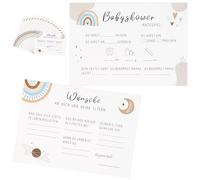 Maxmoc baby shower giochi carte da compilare, baby shower giochi carte